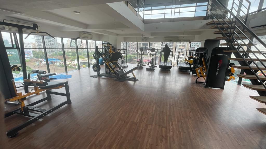 Cardio machines on the C5 Training Space floor in Hinjewadi